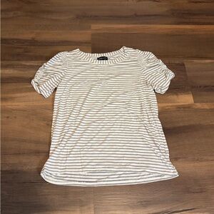 Casual Striped Short Sleeve Top